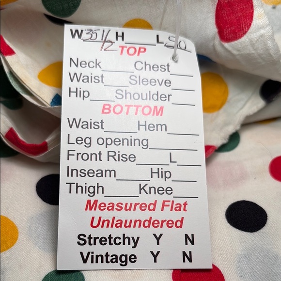 Vintage cotton quilt Colorful Polka Dot‎ Fabric 35 x 50 100 - Picture 4 of 4